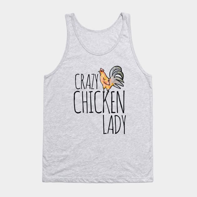 Crazy Chicken Lady Tank Top by bubbsnugg